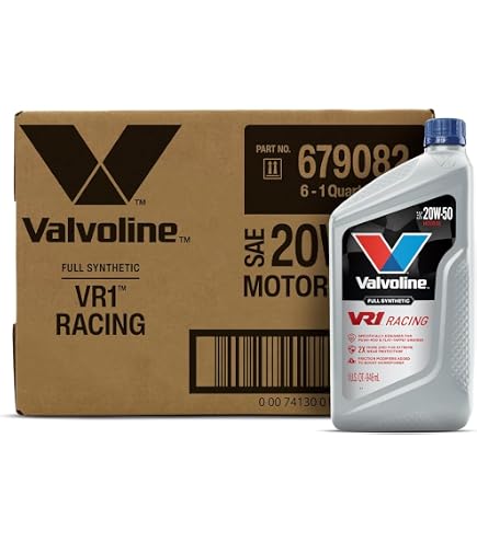 Amazon.com: Valvoline VR1 SAE 20W-50 Synthetic Racing Motor Oil